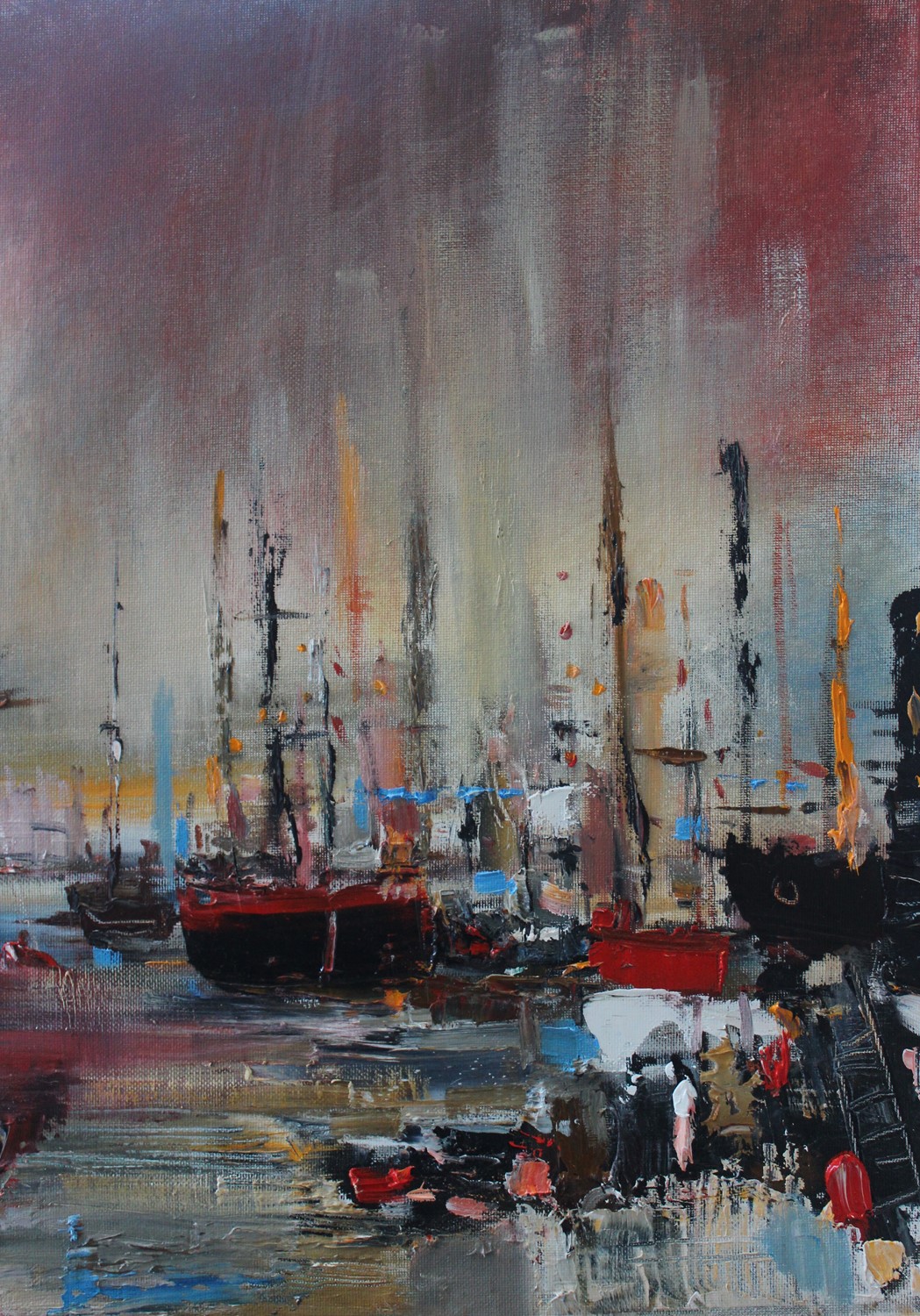 'Night Harbour' by artist Rosanne Barr